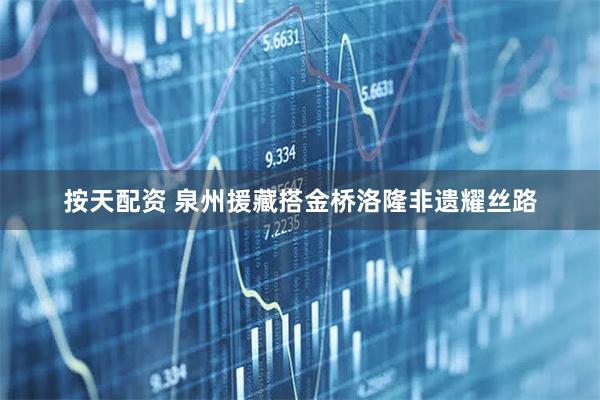 按天配资 泉州援藏搭金桥洛隆非遗耀丝路